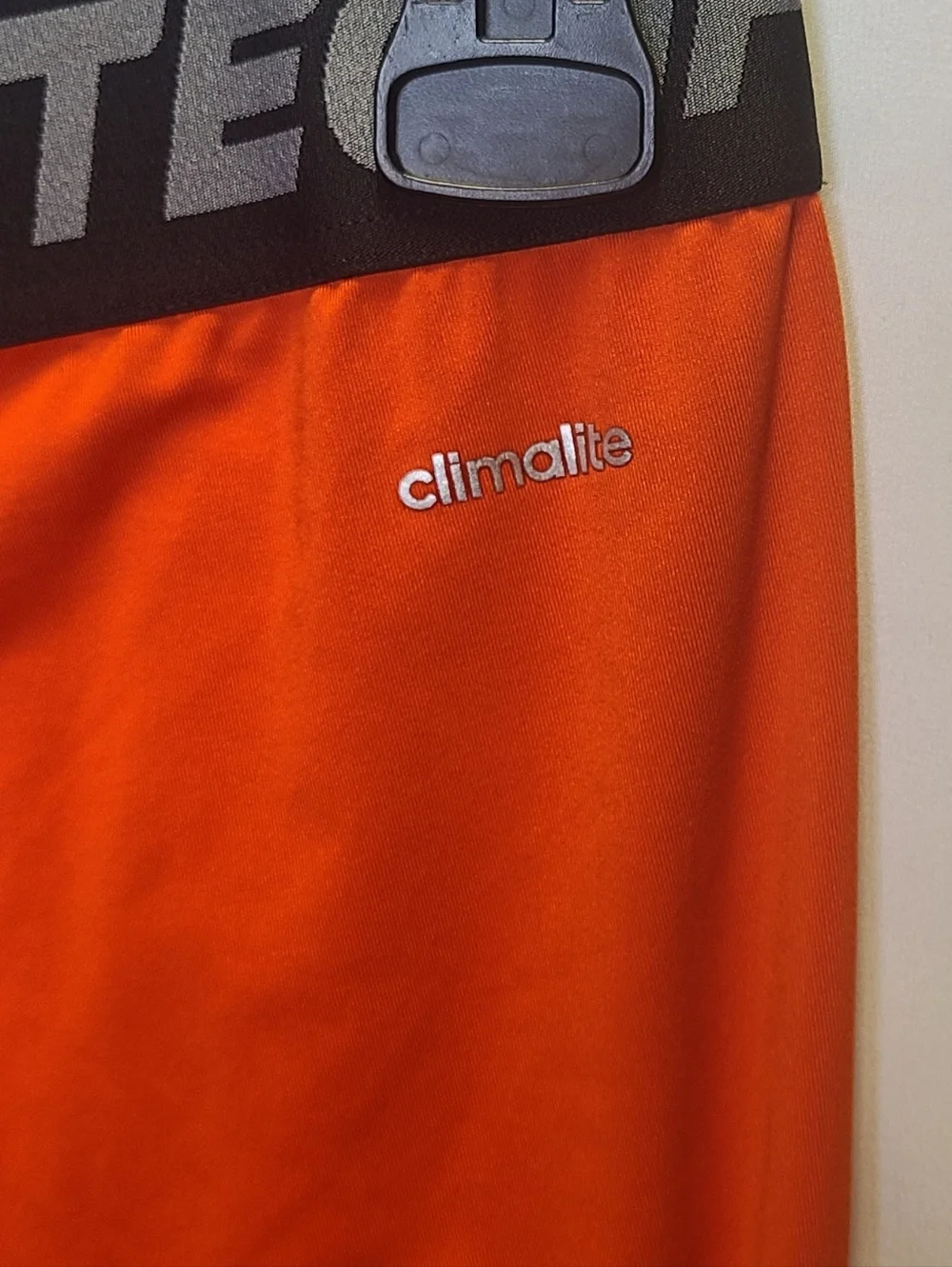 Adidas Techfit Climalite Compression Tights Men's XL Orange Athletic Leggings